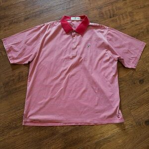 Vintage Fairway & Greene Polo Shirt Mens XL Golf Red Stripe